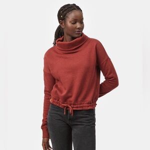 tentree Women’s Speckled Cowl Neck Fleece Sweatshirt